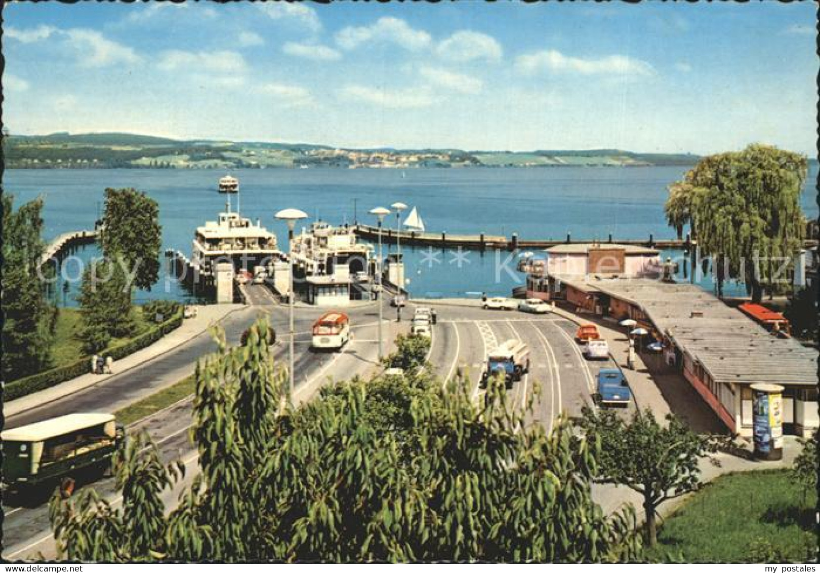 Konstanz Bodensee Autofaehre Konstanz Meersburg