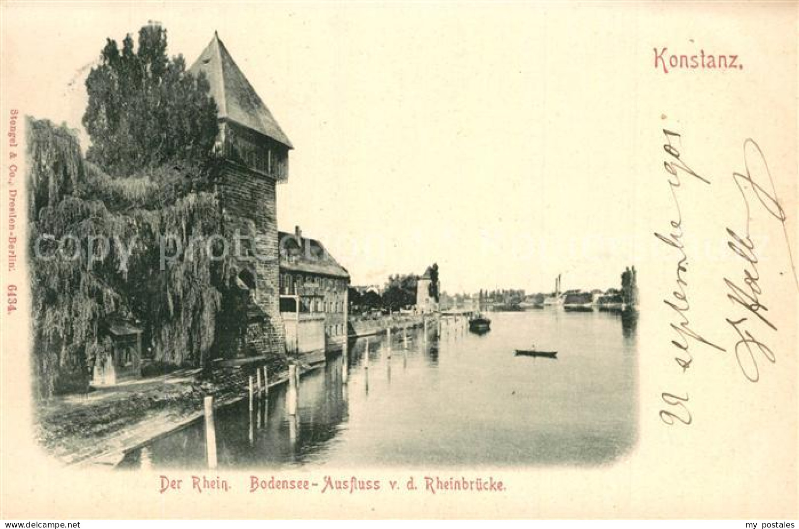 Konstanz Bodensee Bodensee Ausfluss Rheinbruecke