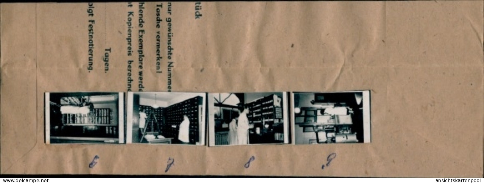 Kontaktabzug Fotos Berlin Frohnau, 4 Fotos ca. 4x2 cm, Apotheke