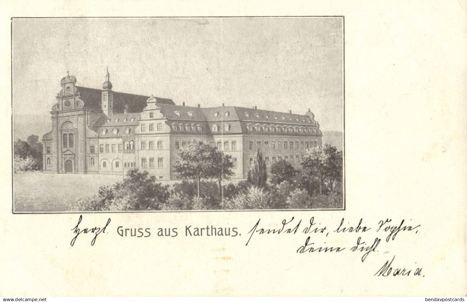 Konz, Kloster Karthaus (1900s) AK 54329