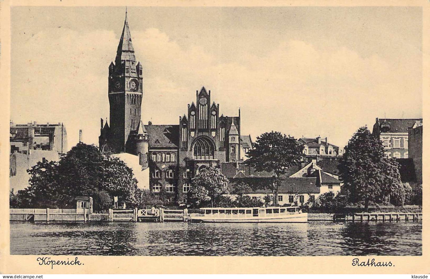 Köpenick - Rathaus gel.1936 Nachgebühr MWST