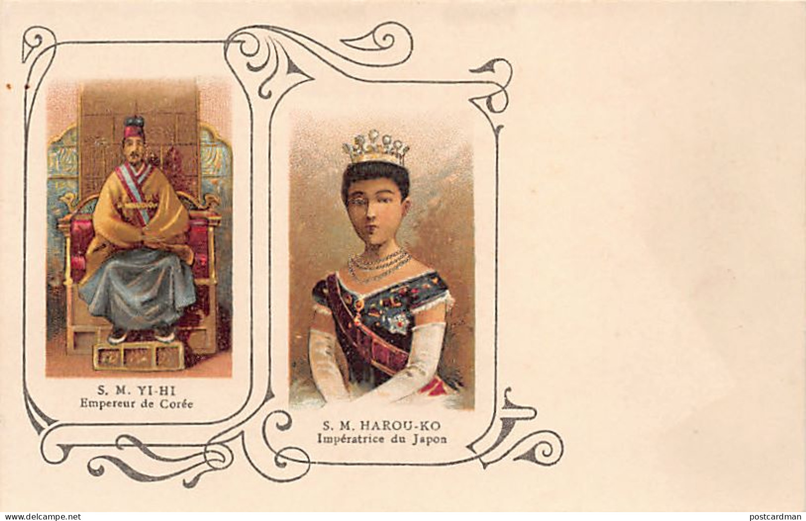 Korea - RUSSO JAPANESE WAR - Emperor Gojong of Korea - Empress Shōken of Japan