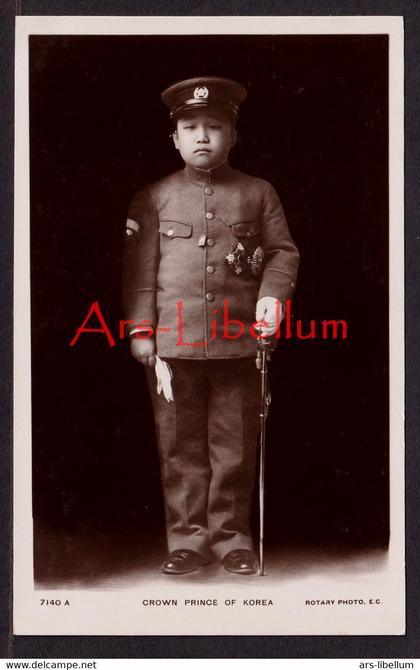 CPA / Postcard / ROYALTY / Korea / Crown Prince of Korea / Yi Un / Rotary Photo / unused / 2 scans / Uimin / Euimin