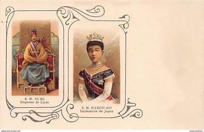 Korea - RUSSO JAPANESE WAR - Emperor Gojong of Korea - Empress Shōken of Japan