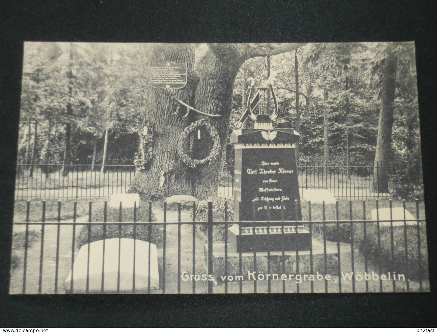 Körnergrab in Wöbbelin b. Ludwigslust , ca. 1910 , Ansichtskarte , AK , CPA