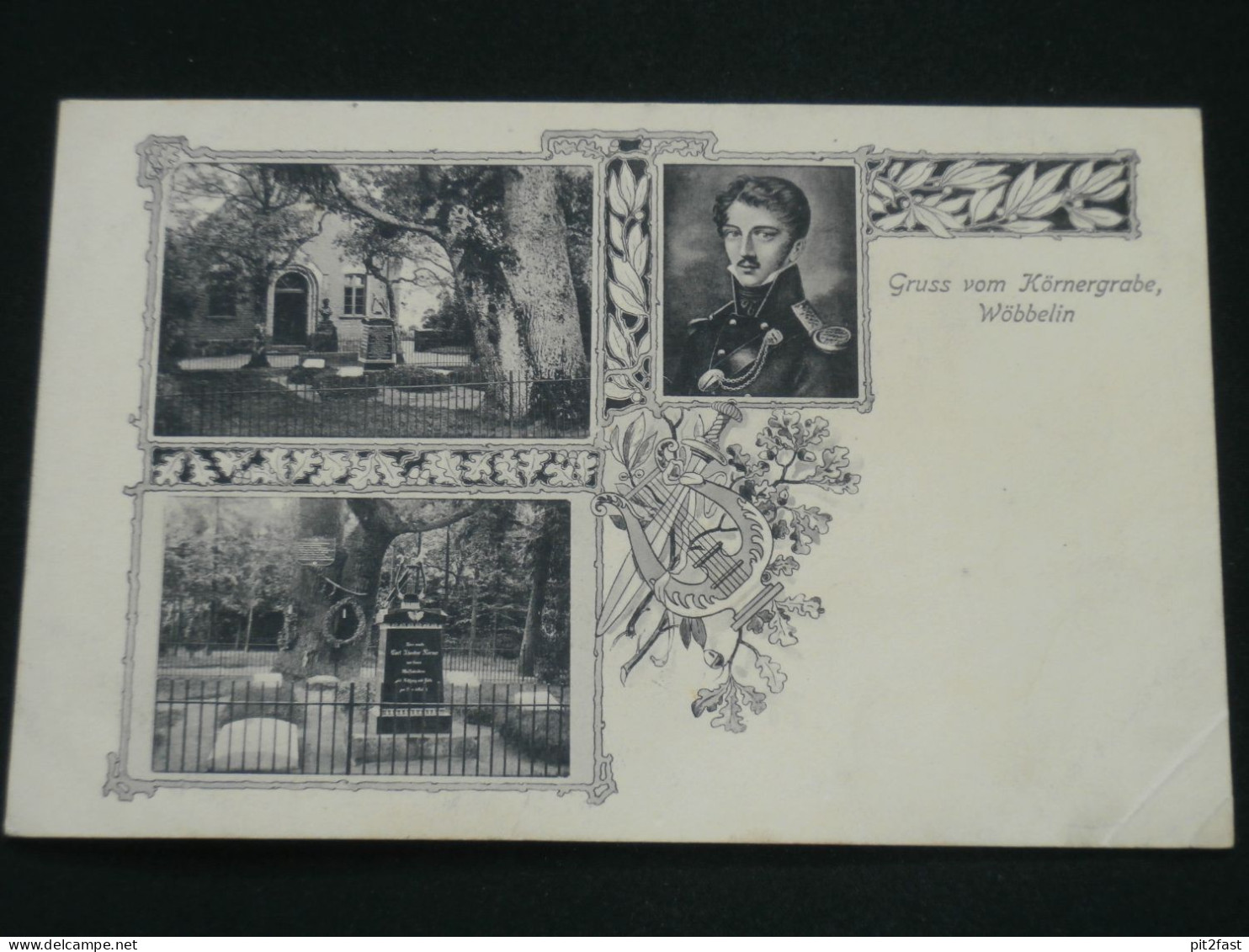 Körnergrab Wöbbelin b. Ludwigslust , ca. 1910 , Ansichtskarte , AK , CPA