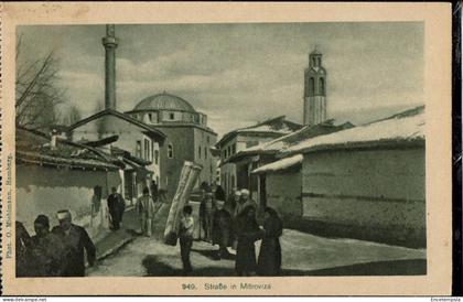 CPA  Carte Postale multi couches de feuilles  Kosovo Mitroviza  Strasse VM105806ok