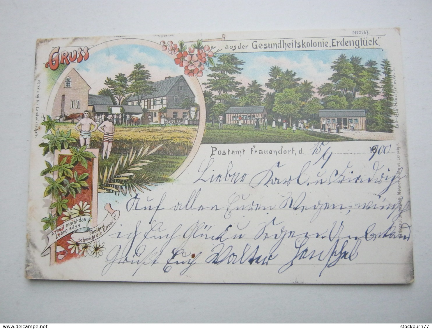 KÖTHEN. Frauendorf , Gasthof , Seltene Karte um 1900