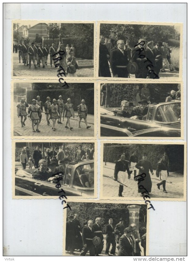 Kraainem : installation du réverend curé 1956  ( 7 oude foto´s  10 x 7 cm Gevaert )