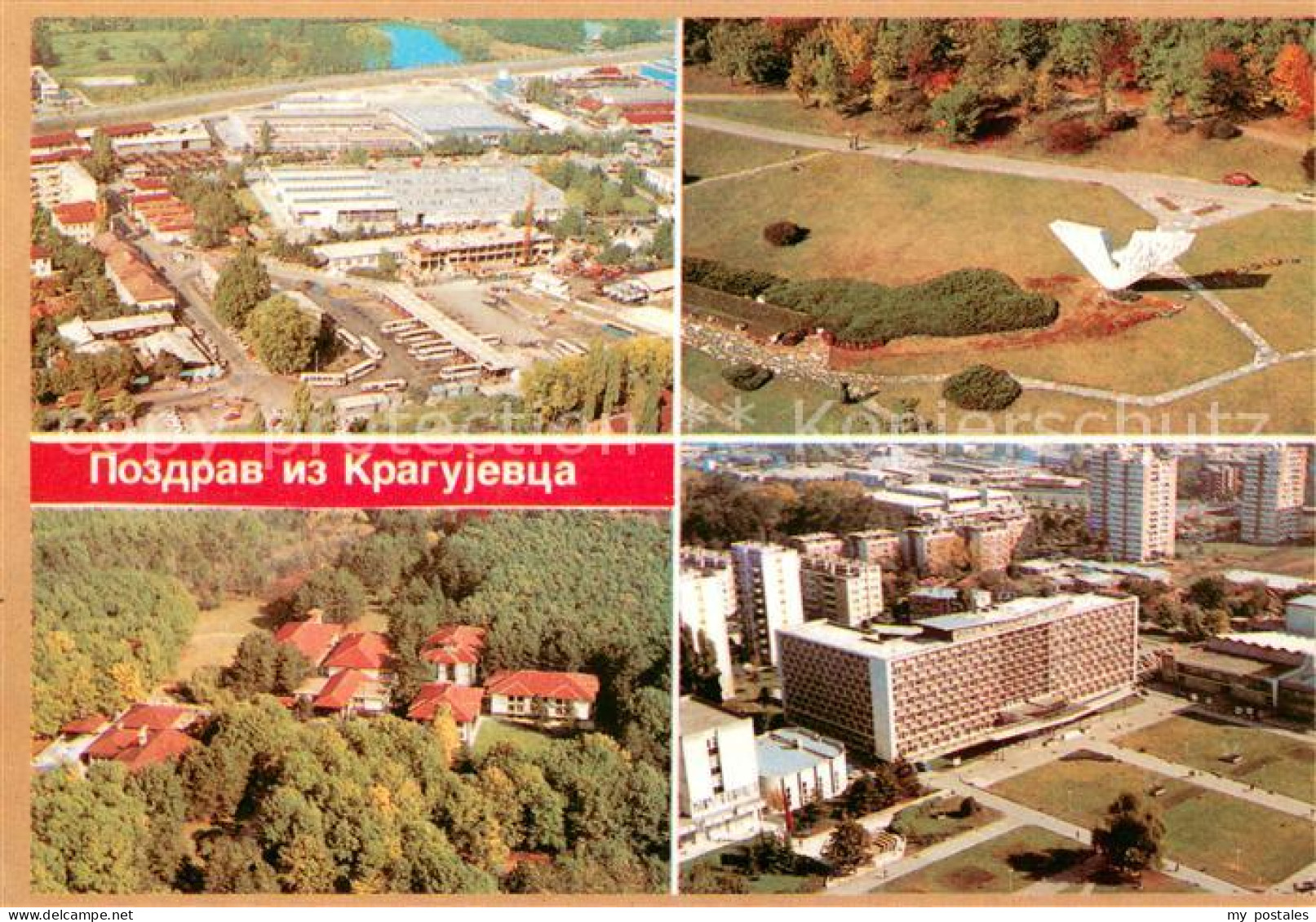 Kraguevac Serbien Fliegeraufnahmen
