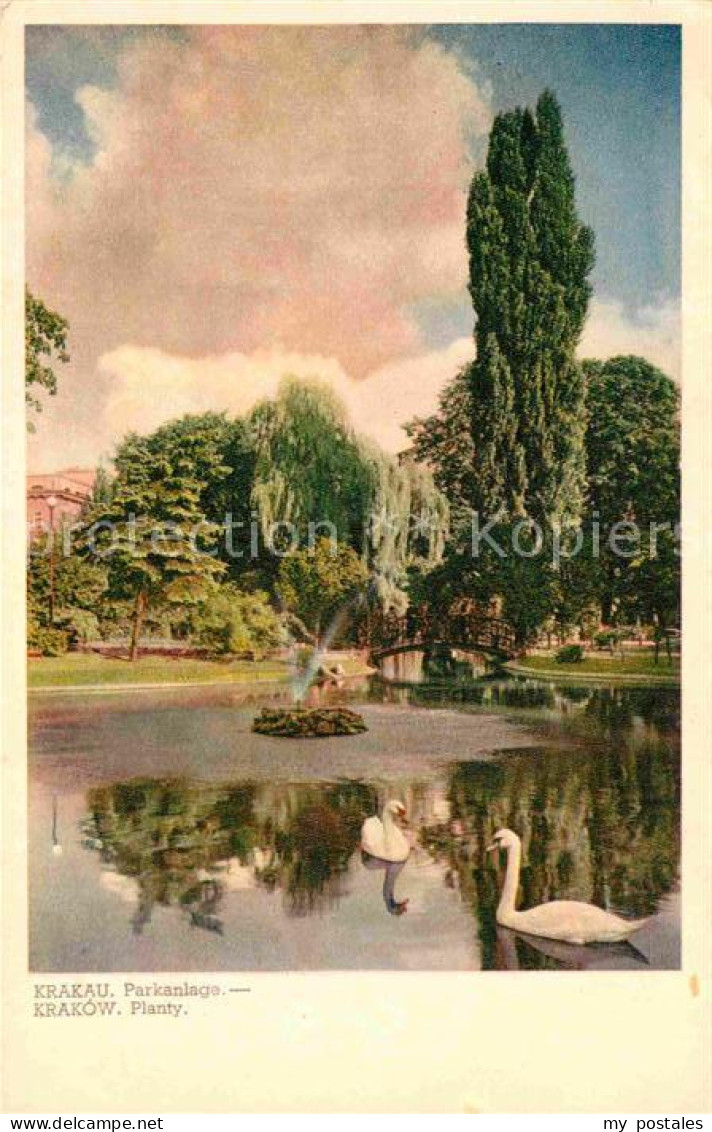 Krakau Krakow Parkanlage