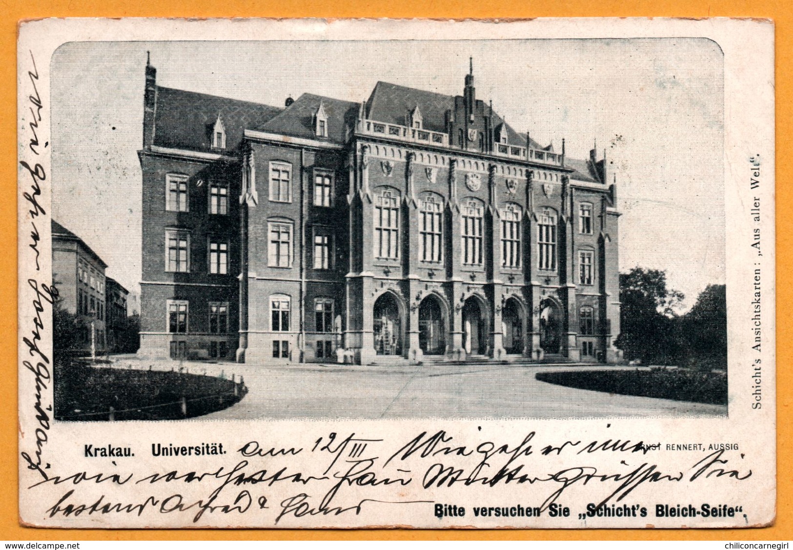 Krakau - Universität - SCHICHT'S Ansichtskarten " AUS ALLER WELT " - 1899