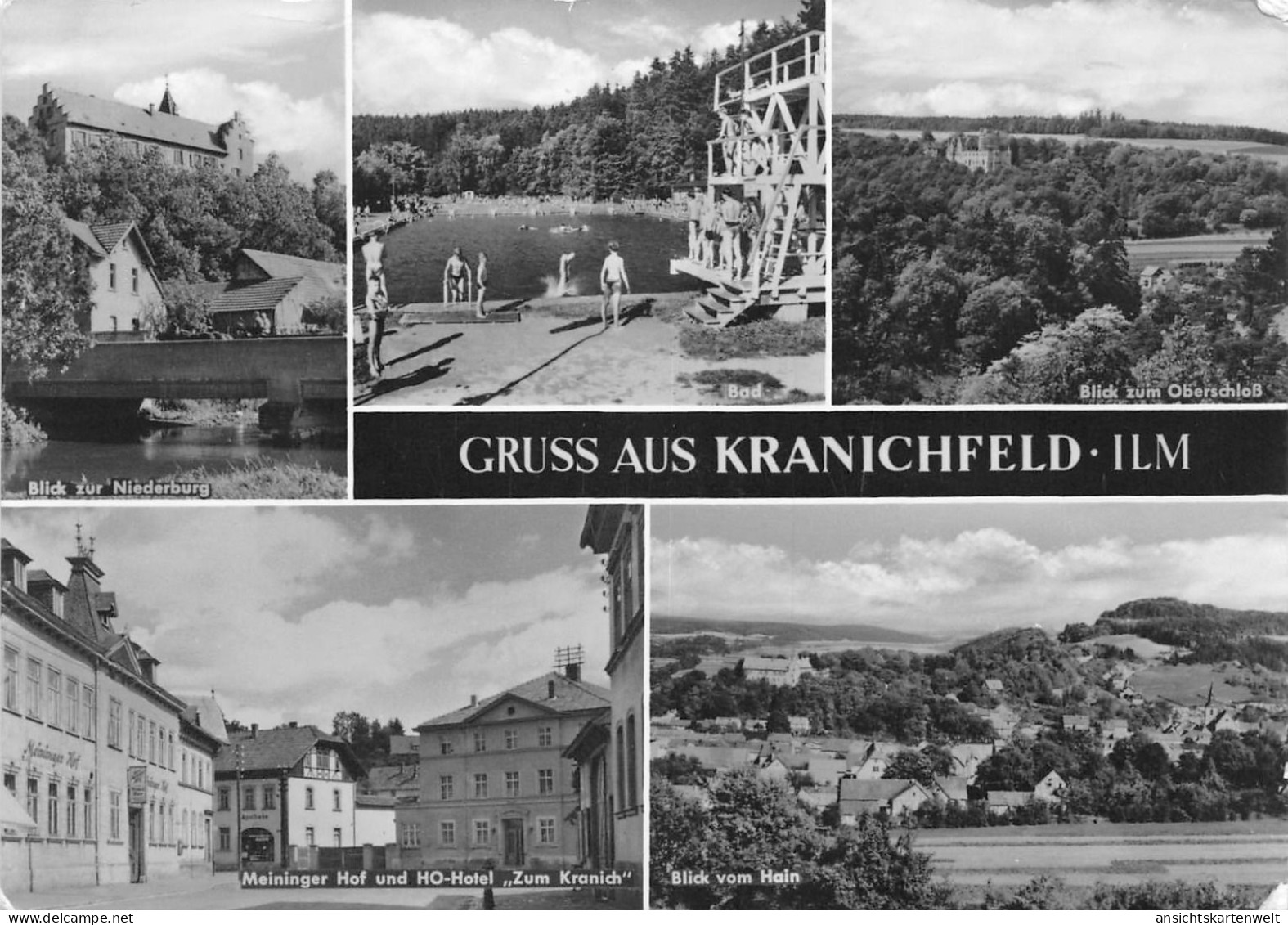 Kranichfeld Mehrbildkarte gl #178.250