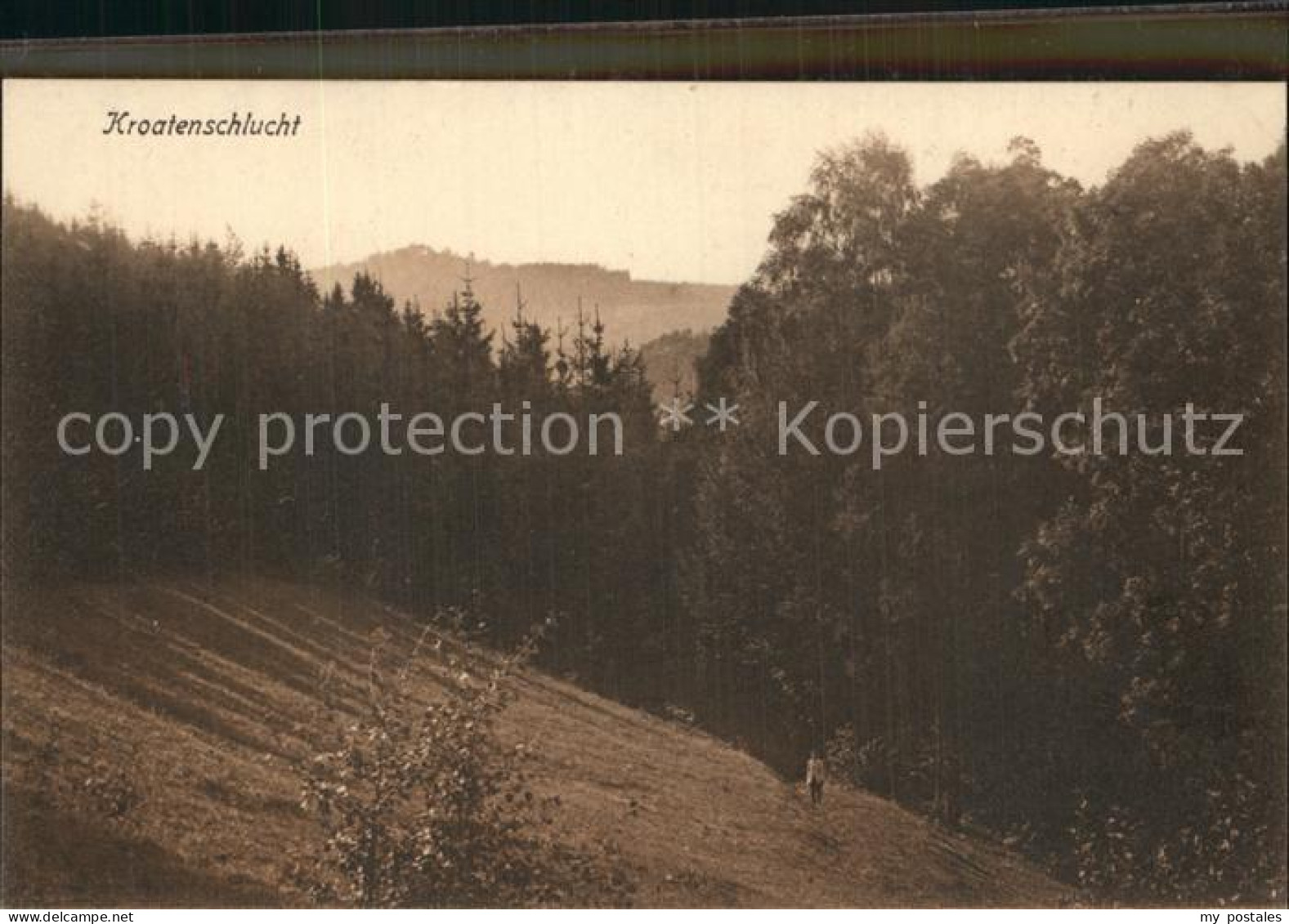 Kreischa Kroatenschlucht Geschichte