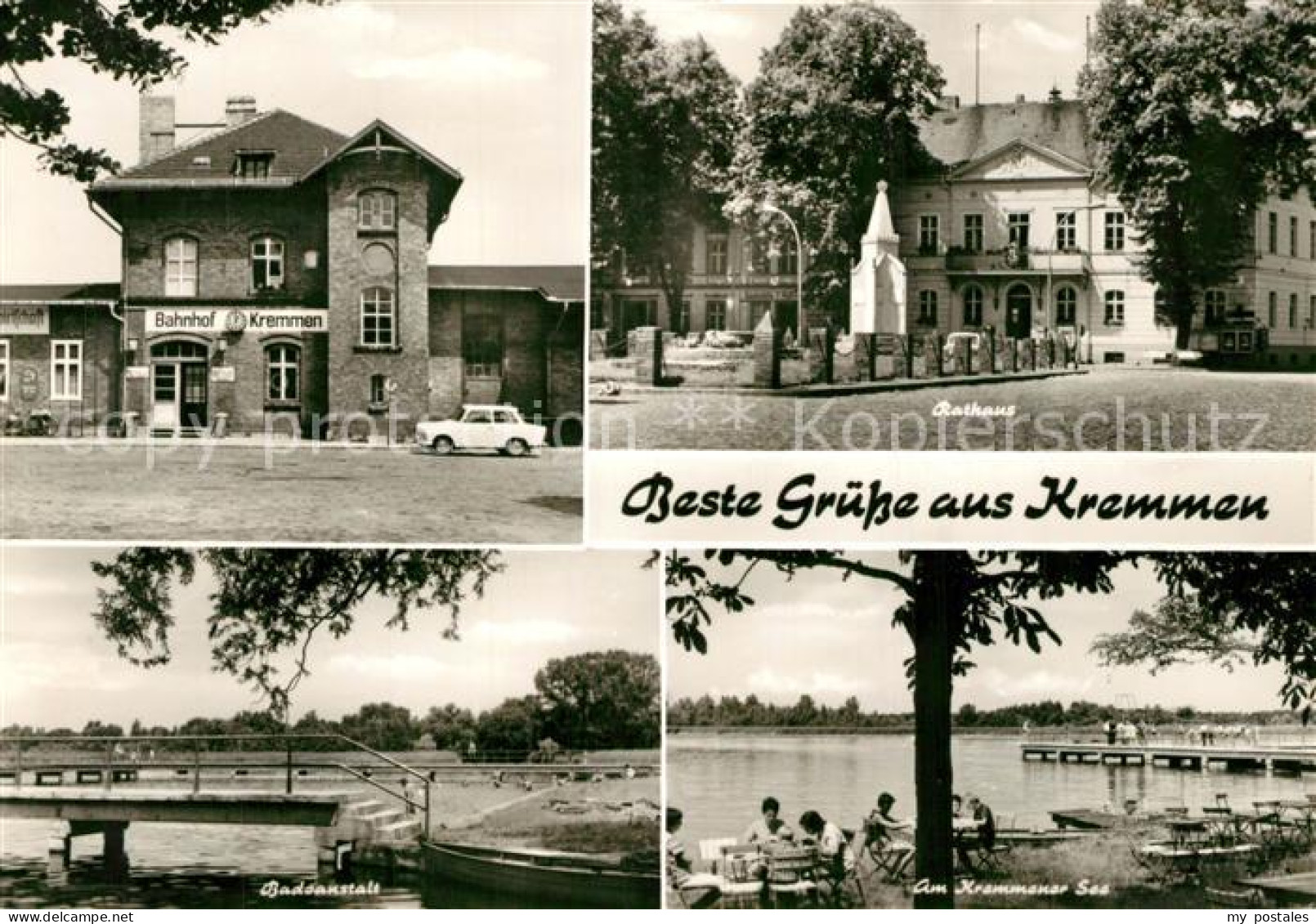 Kremmen Bahnhof Rathaus Badeanstalt Kremmener See