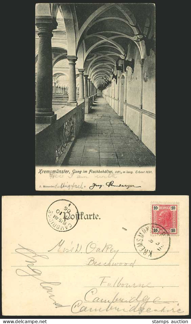 Kremsmuenster - Gang im Fischbehalter 1906 Old Postcard