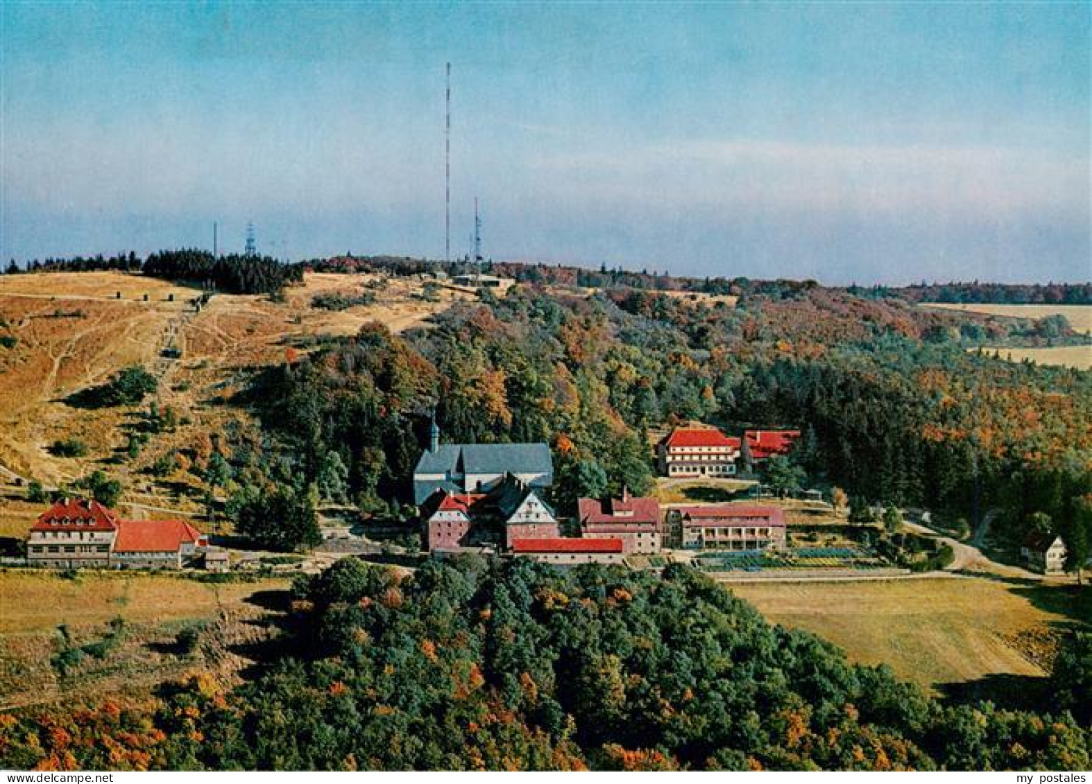 Kreuzberg  932m Rhoen Kloster Bischofsheim Kloster Kreuzberg und Berggasthof Hoh