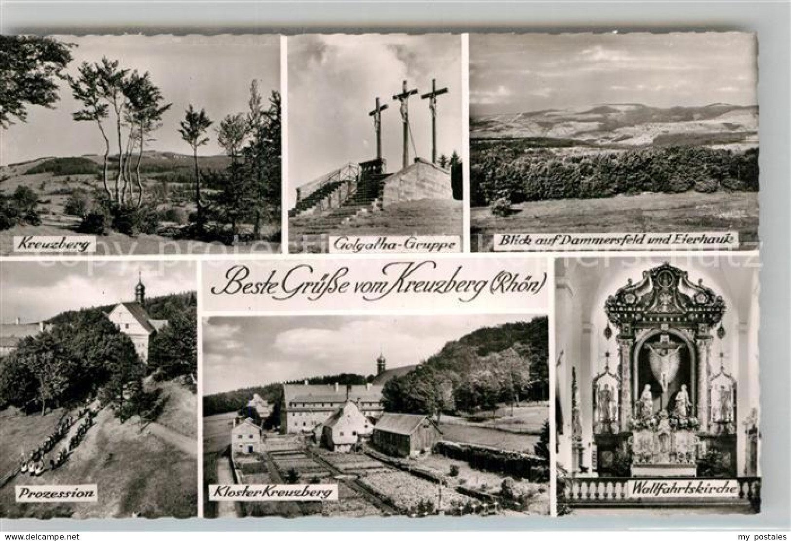 Kreuzberg Rhoen Kreuzberg Golgatha Gruppe Prozession Kloster