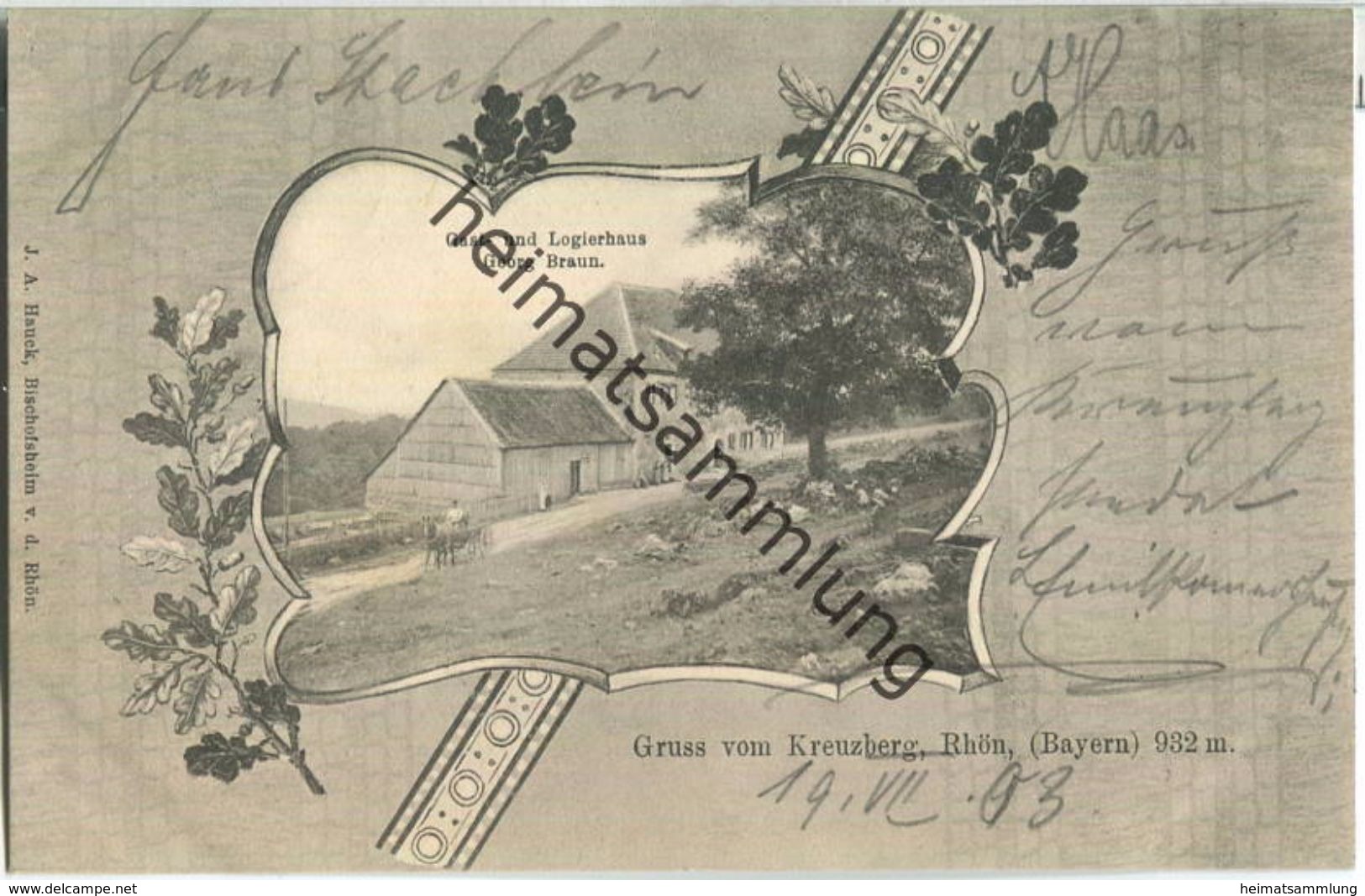 Kreuzberg Rhön - Gast- und Logirhaus von Georg Braun