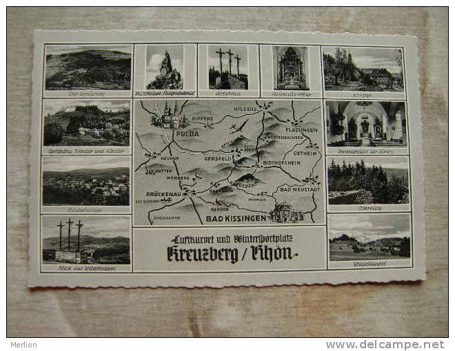 Kreuzberg Rhön - map karte carte      D98134