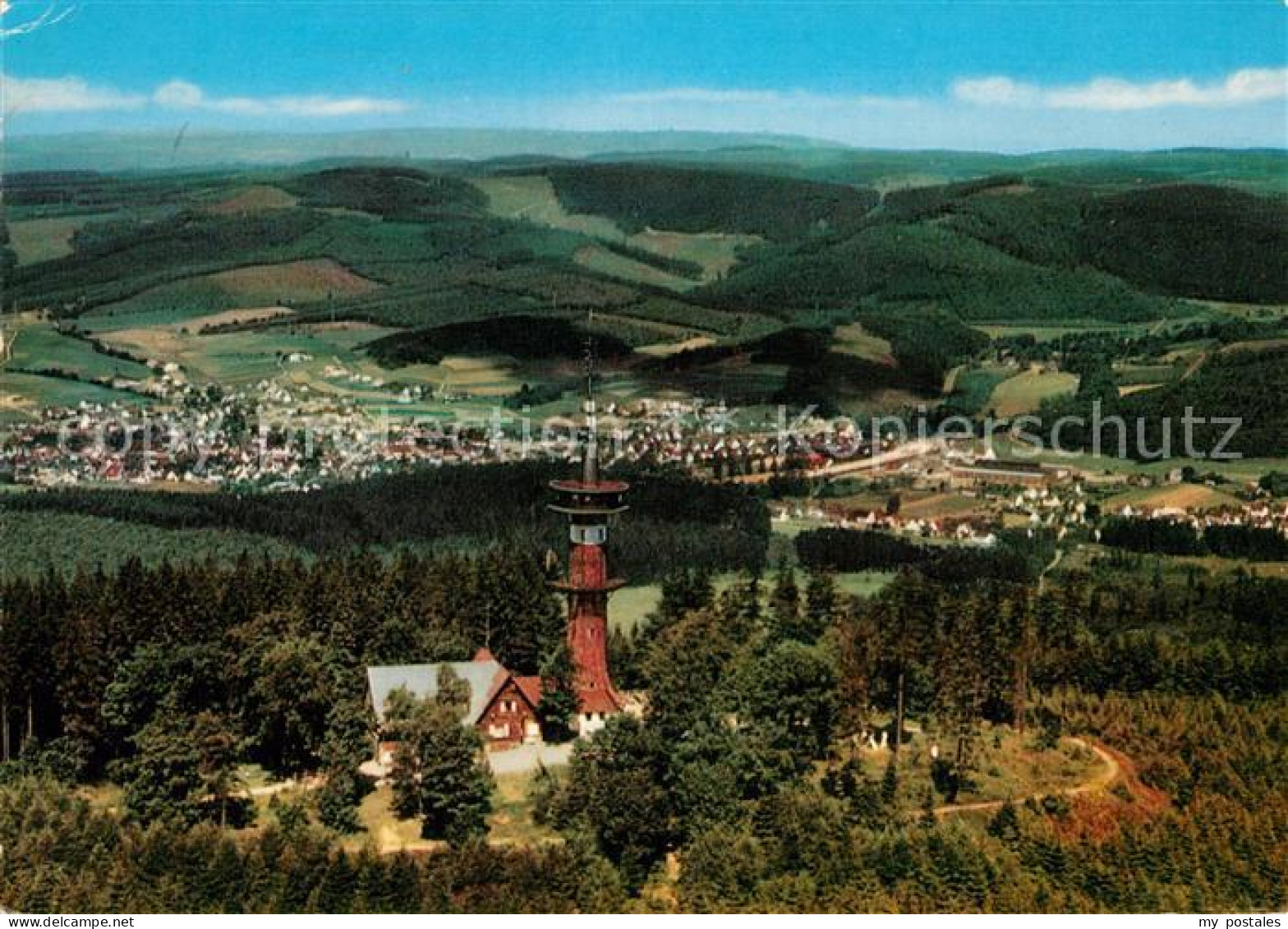 Kreuztal Westfalen Fliegeraufnahme Berggasthof Kindelsberg