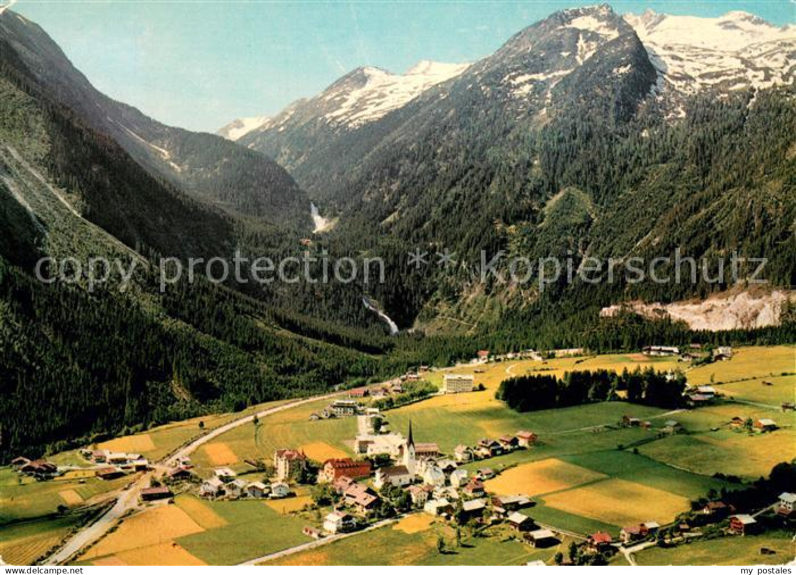 Krimml Fliegeraufnahme Wasserfaelle