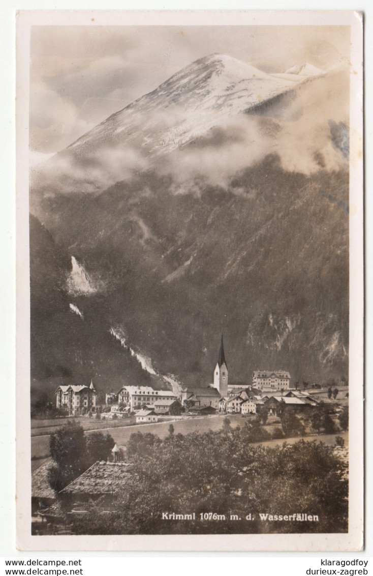 Krimml old postcards travelled 1940 b181025
