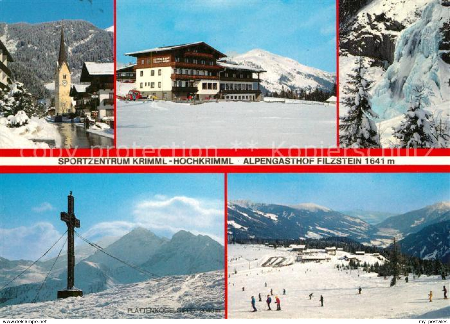 Krimml Sportzentrum Krimml Gerlosplatte Alpengasthof Filzstein Plattenkogel Gipf
