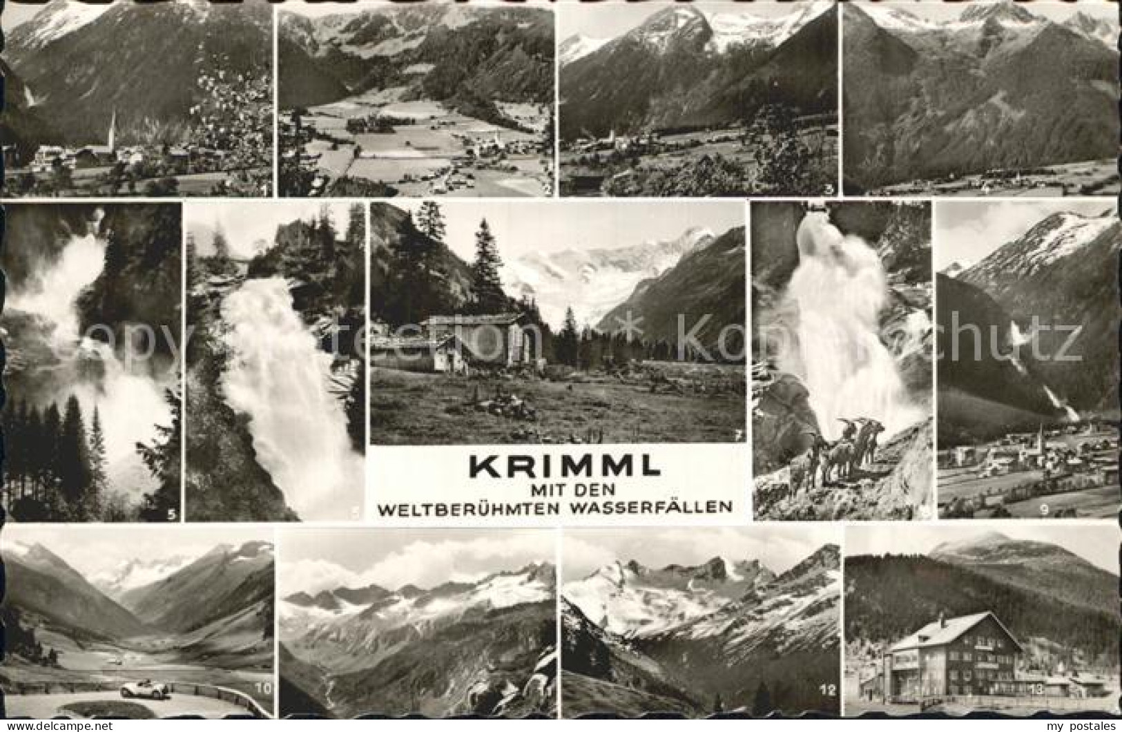 Krimml Wasserfaelle Alpenpanorama