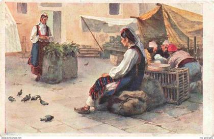 DUBROVNIK Ragusa Croatia Au marche de Ragusa Feldpost