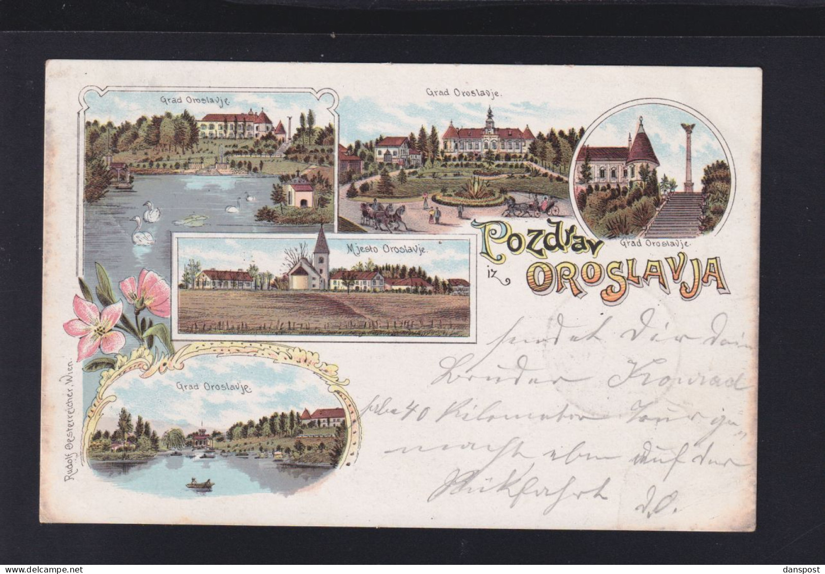 Kroatien Croatia Litho Oroslavje 1899