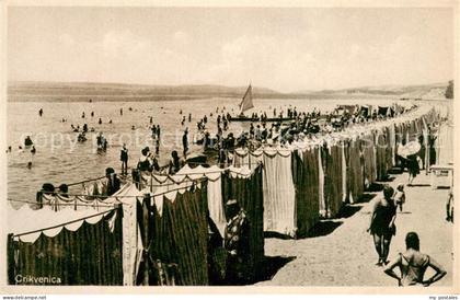 Crikvenica Kroatien Strandpartie