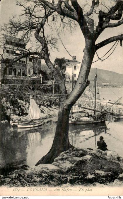 Kroatië Croatia - Lovrana - Am Hafen