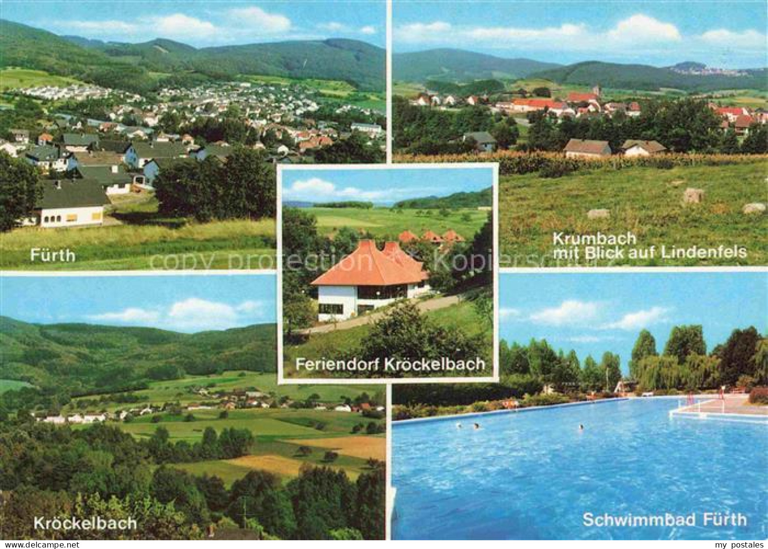 Kroeckelbach Odenwald Fuerth Hessen Gasthaus zur Waldeslust Panorama Fuerth Schw