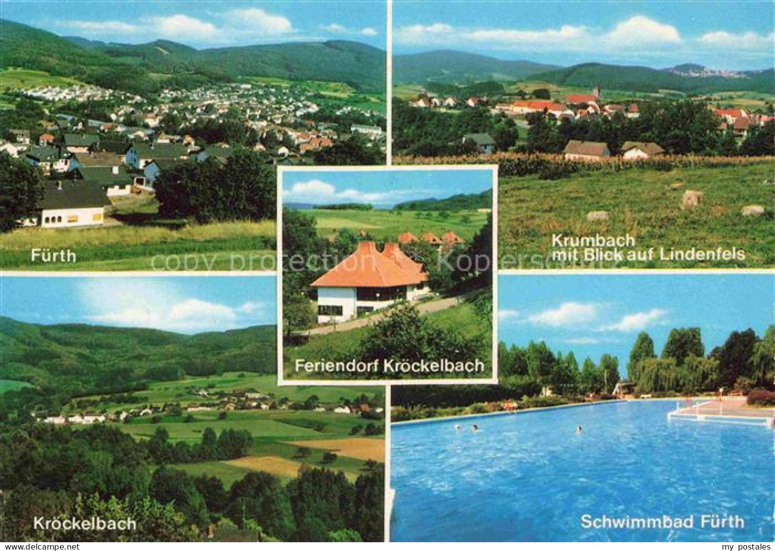 Kroeckelbach Odenwald Fuerth Hessen und Umgebung Fuerth Krumbach Blick auf Linde