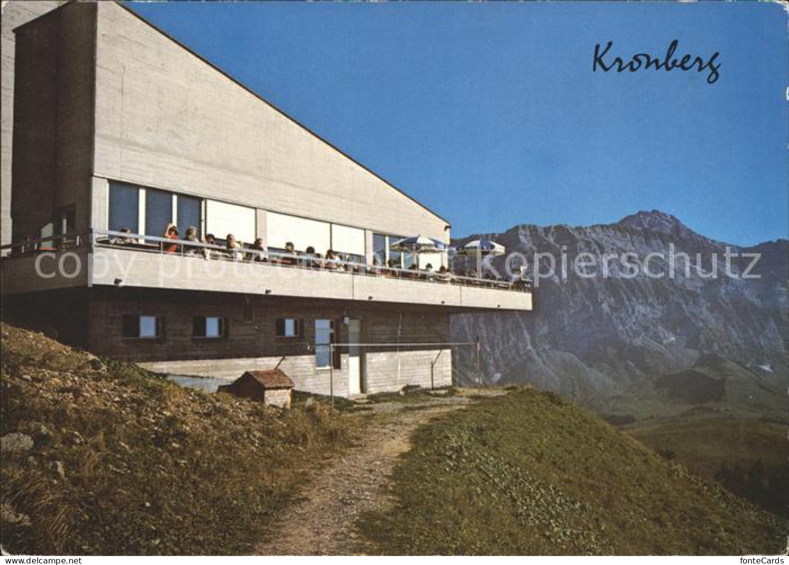 Kronberg Saentis Berggasthaus mit Saentis