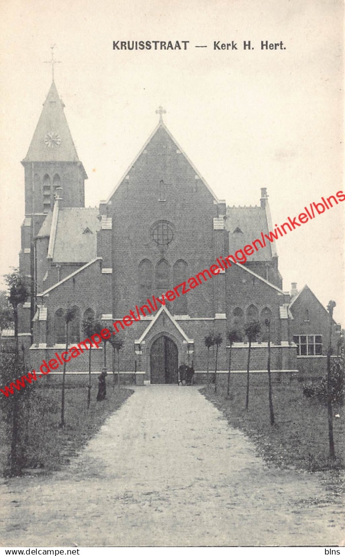 Kruisstraat - Kerk H. Hert - Moerbeke-Waas