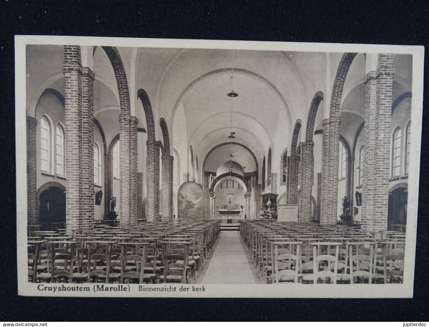 Kruyshoutem (Marolle) Binnenzicht der kerk