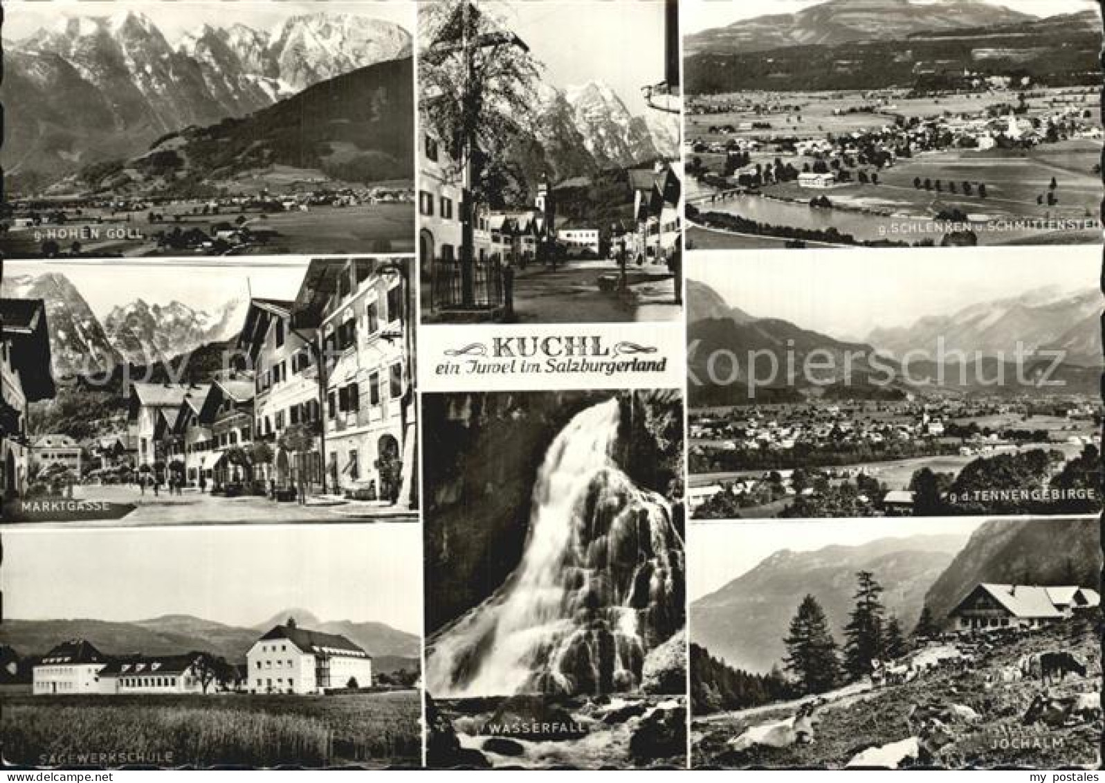 Kuchl Marktgasse Tennengebirge Jochalm Wasserfall
