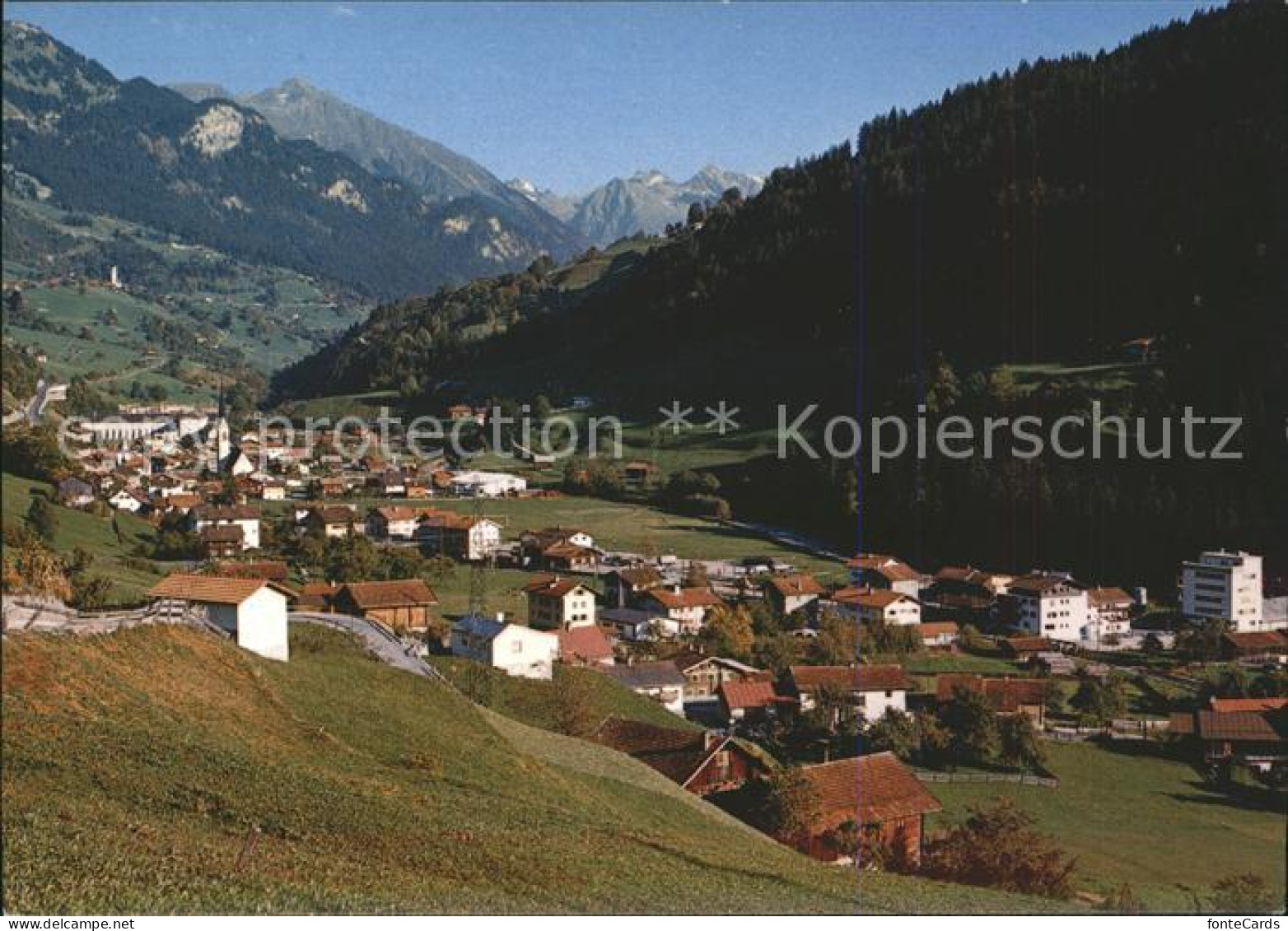 Kueblis mit Saas und Silvrettagruppe