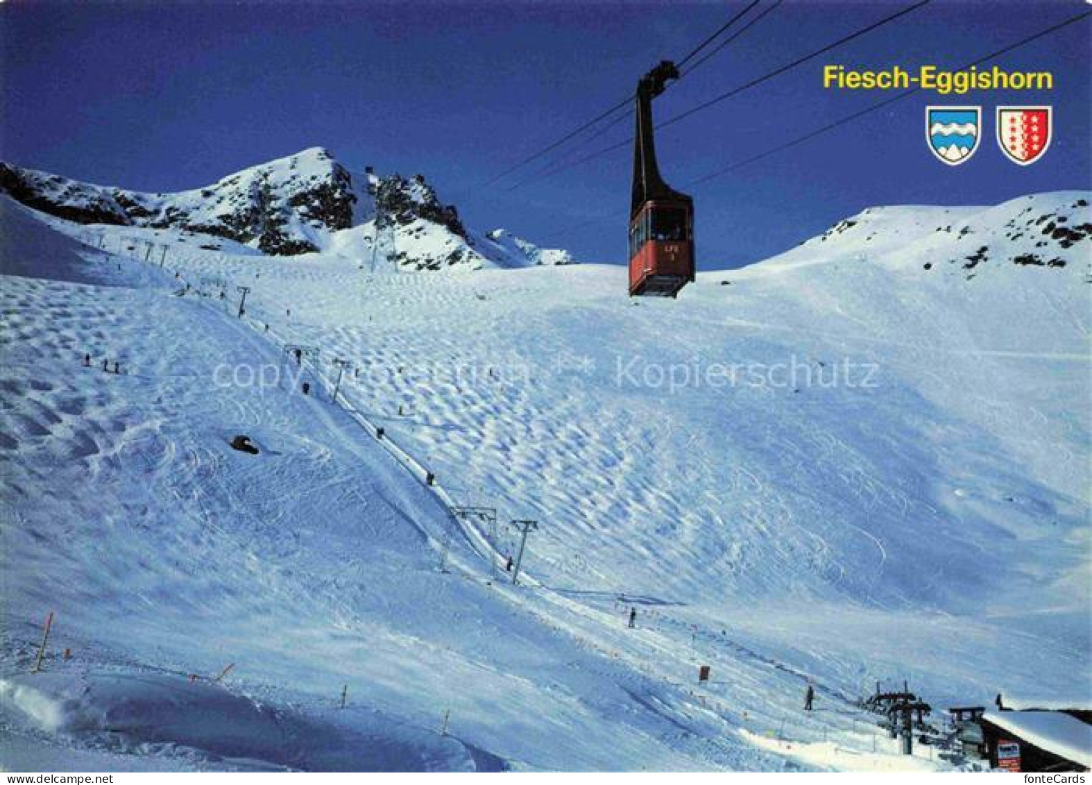 Kuehboden 2220m Fiesch VS Gondelbahn Fiesch Eggishorn