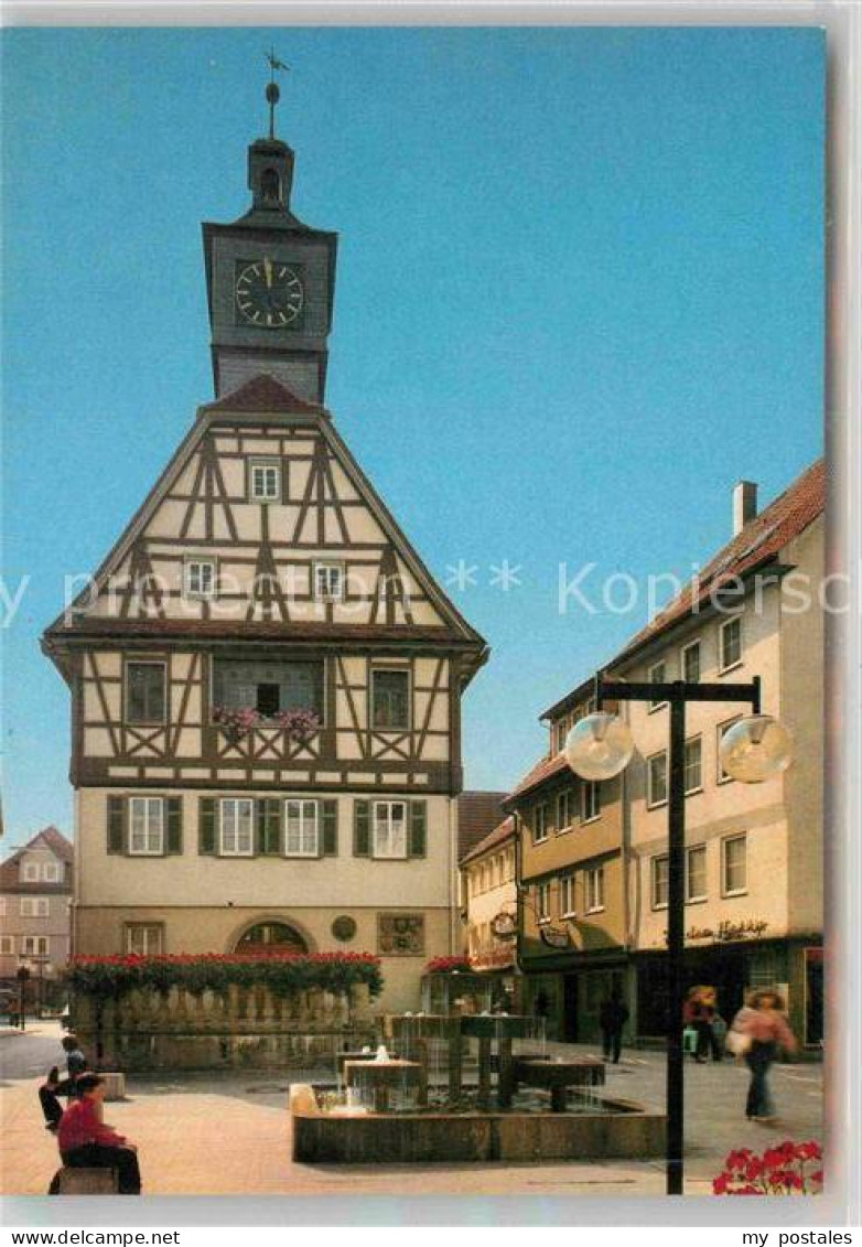 Kuenzelsau Rathaus Brunnen