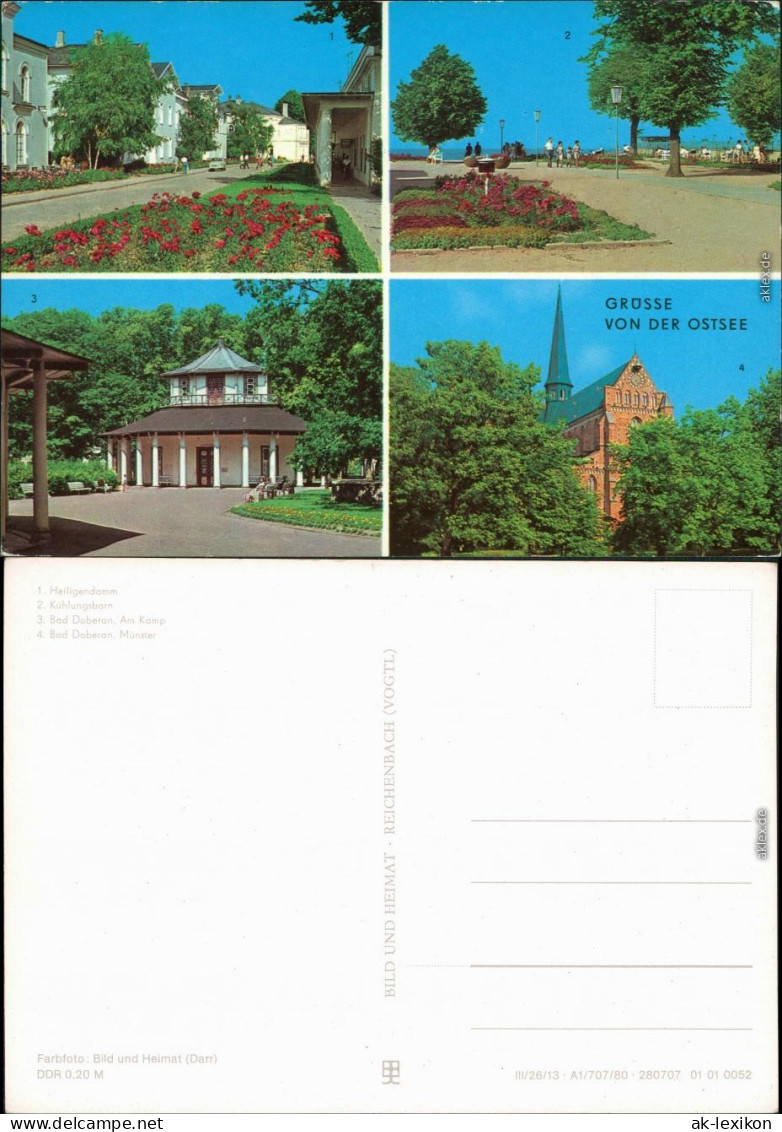 Kühlungsborn Heiligendamm Straße, Kühlungsborn  Strandpartie, Bad Doberan  1980