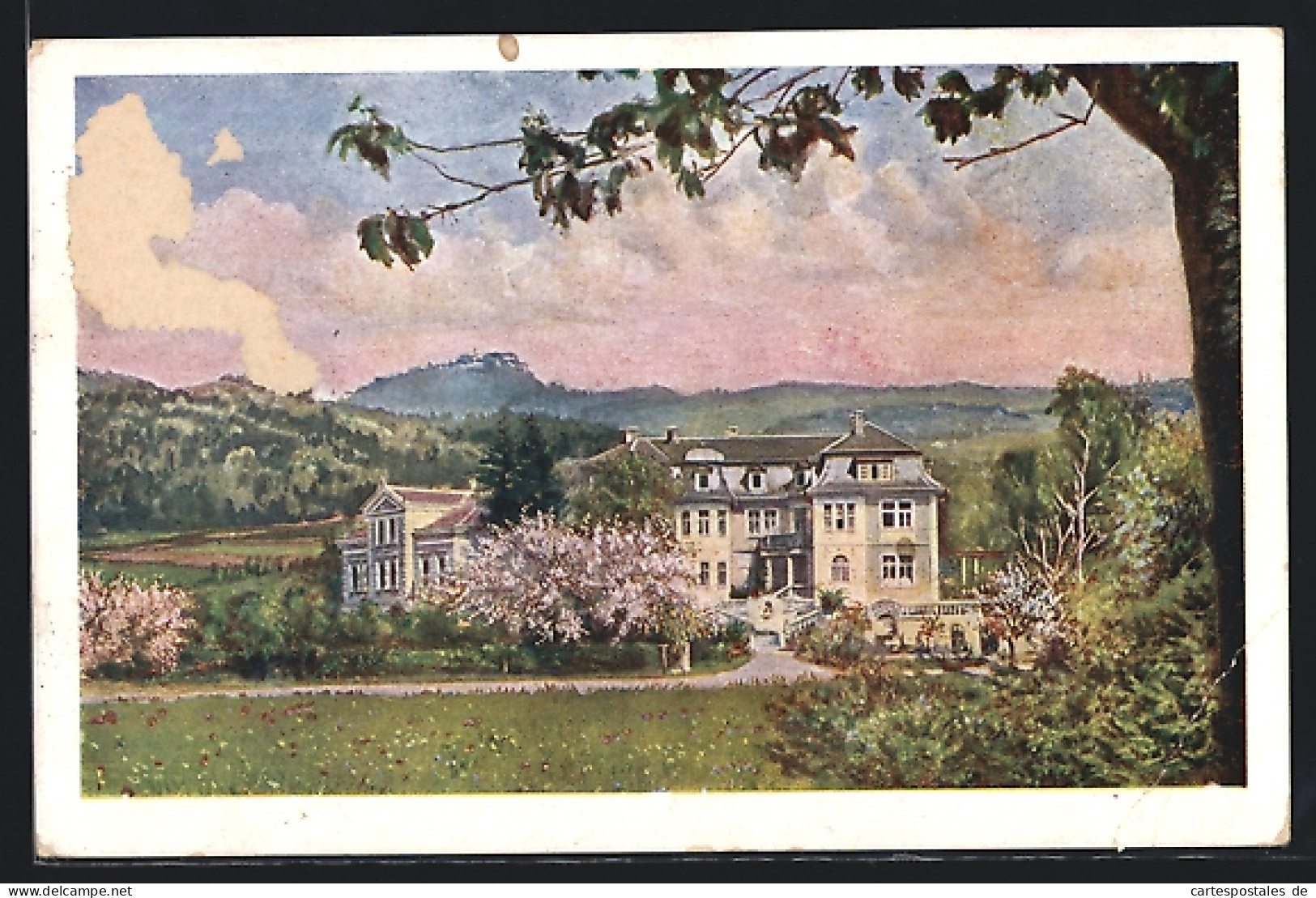 Künstler-AK Fehring, Hatzendorf, Heilstätte Dr. Lemperg