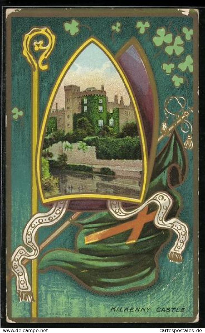 Künstler-AK Kilkenny, Castle, Passepartout