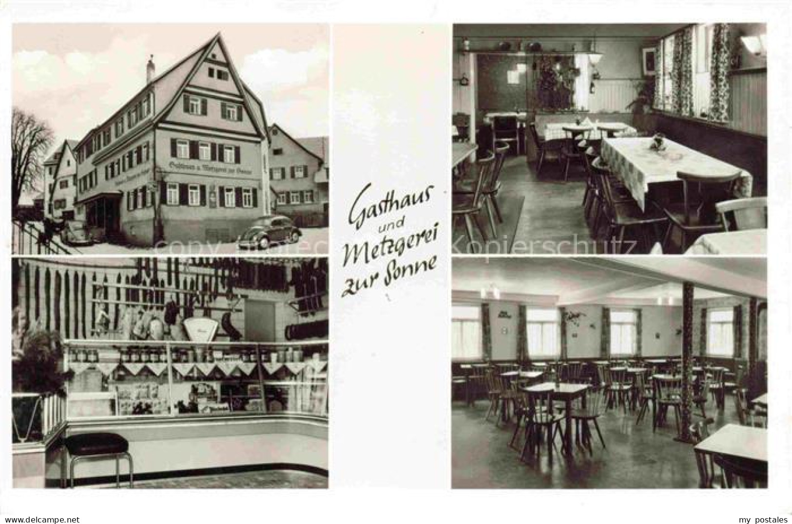 Kuppingen Herrenberg Boeblingen BW Gasthaus Metzgerei zur Sonne Verkaufstheke Ga