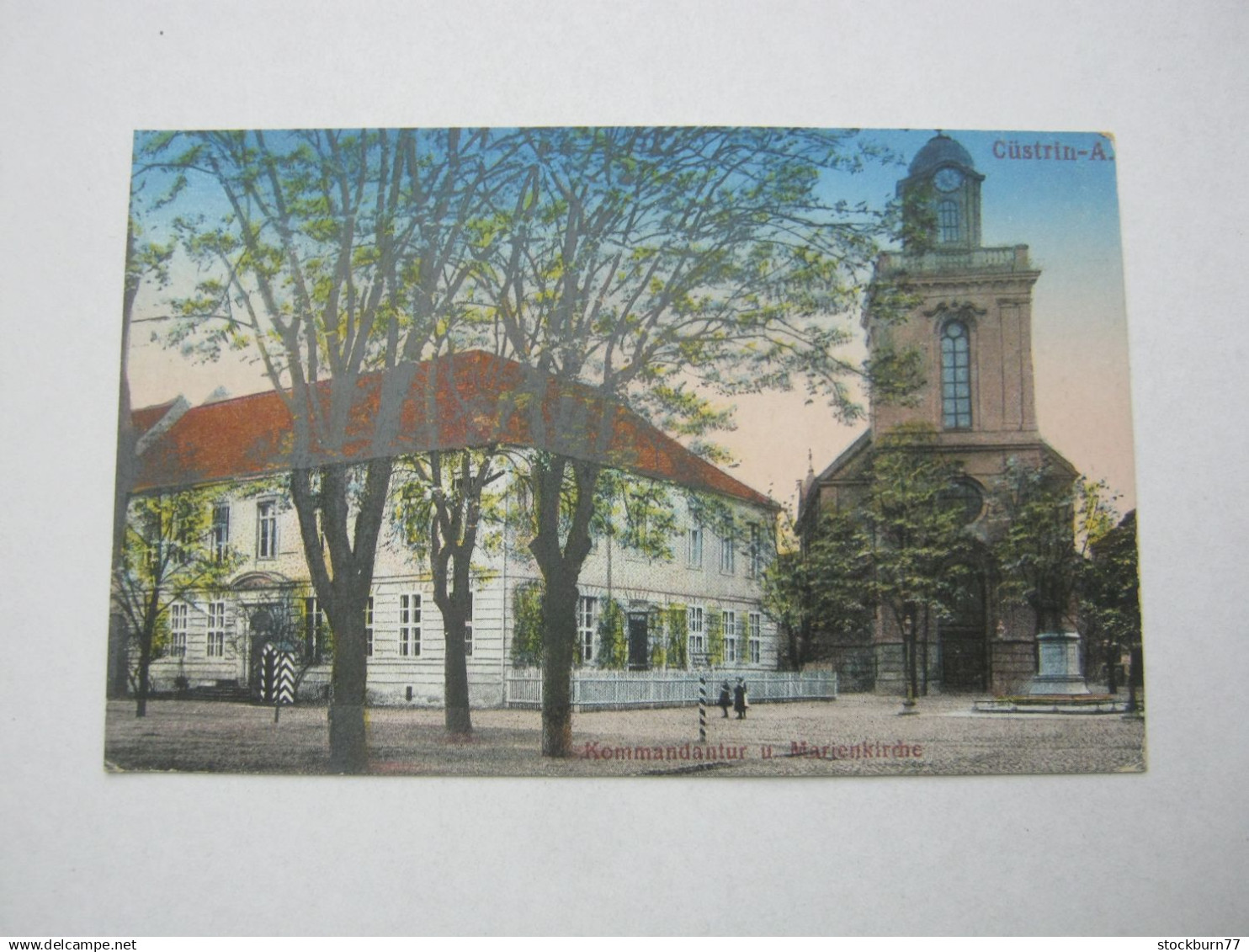 KÜSTRIN , Cüstrin   ,  seltene Karte um 1917 , etwas beschnitten