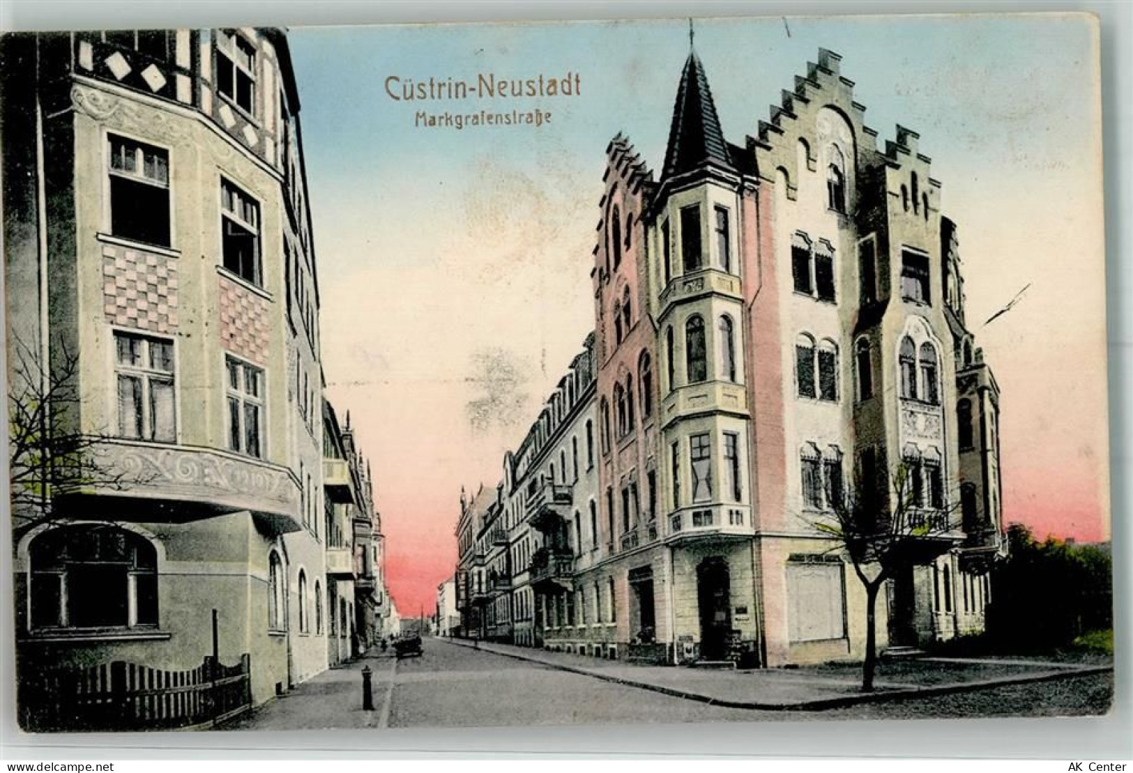 Küstrin Kostrzyn nad Odra 1915 - Markgrafenstraße Neustadt - 13633574