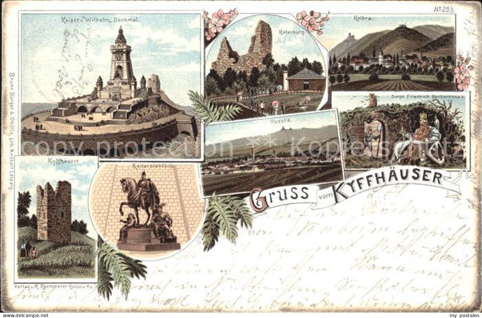 Kyffhaeuser Kaiser Wilhelm Denkmal Kelbra Rothenburg Reiterstandbild