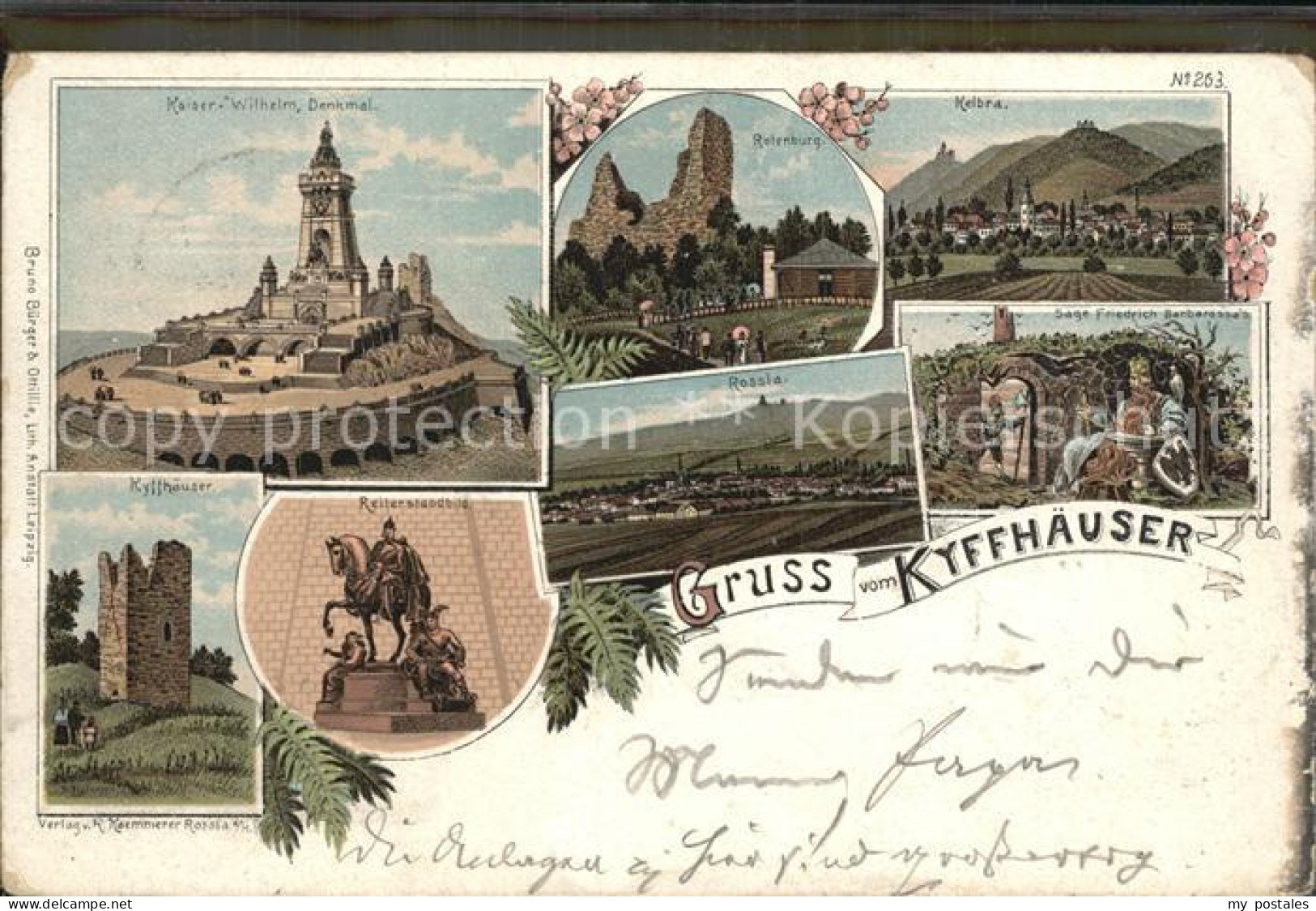 Kyffhaeuser Kaiser Wilhelm Denkmal Rossla Rotenburg Kelbra Reiterstandbild